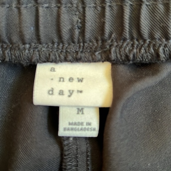 Black Pull On Wide Leg Pants A New Day M NWOT - Picture 4 of 9